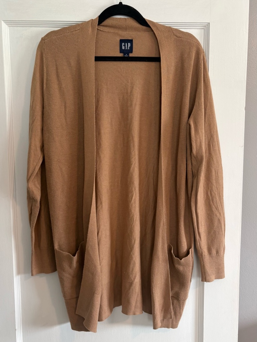 Gap Women's Open-Front Brown Cardigan Sweater Size Small